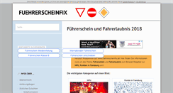 Desktop Screenshot of fuehrerscheinfix.de