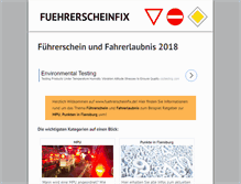 Tablet Screenshot of fuehrerscheinfix.de